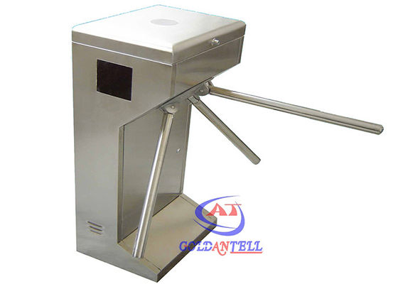 110V / 220V Automatic Mifare Card Tripod Turnstile Gate , IP54 Indoor Outdoor Tripod Turnstile