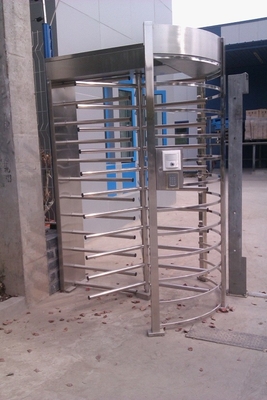 Low Cost Electronic Full Height Turnstiles , Custom Size Turnstile Security Systems