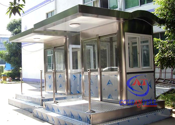 Waterproof Rustproof Sentry Box , Entrance / Exit Factory Security Guard Booths
