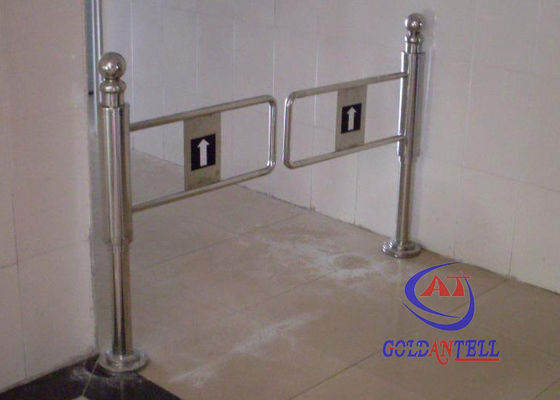 Manual or auto baffle pedestrian barrier gate for public community and Library