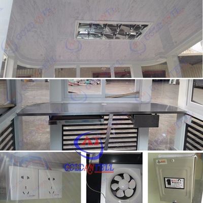 High Standard Elegant Security Guard House Cabin Toll Booth For Garden Optional Window Customizable Security Booth Designed For Various Environments