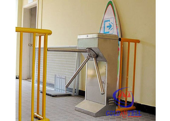 Customized Card Swipe Automatic Tripod Turnstile 304 Stainless Steel CE Certificated