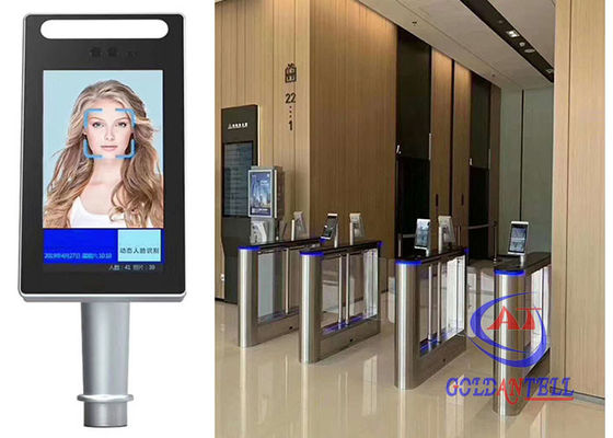 12V DC Wiegand Network WIFI Camera Swing Barrier Gate No Touch Detection Face Recognition
