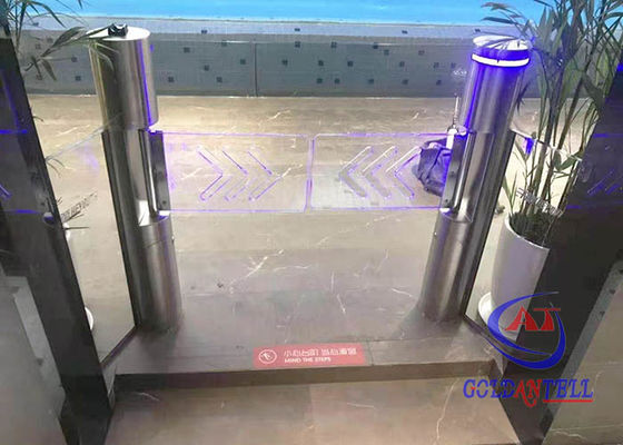 Auto Recognition 0.2s Swing Barrier Gate Access Column Swing Turnstile