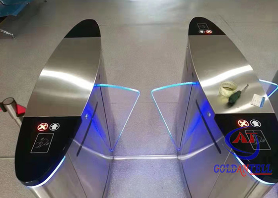 Leitor de código automático Flap Type da impressão digital RFID dos torniquetes do controle de acesso da porta de entrada