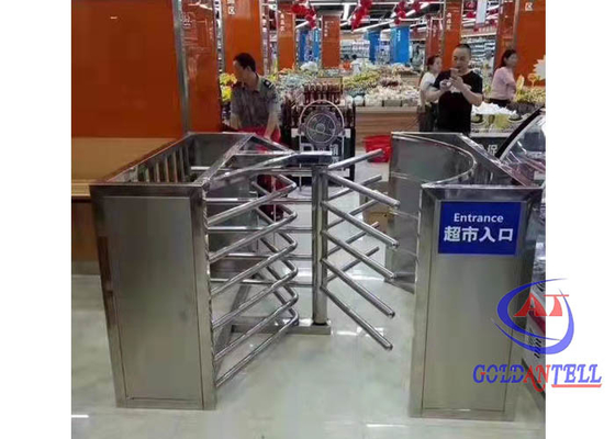Torniquete da porta da altura do diodo emissor de luz Ditector do RFID contador eletrônico do meio para o toalete do supermercado da loja