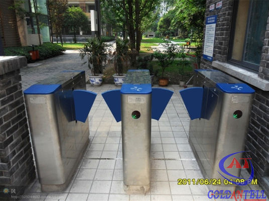 CE Approved Anti Rushing Flap Barriers 304 Stainless Steel TCTP / IP , RS485