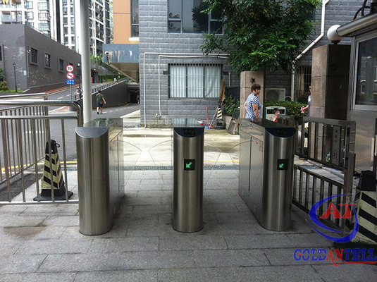 Porta automática da barreira da aleta do metro/metro com sistema conduzido do lembrete e do controle de acesso