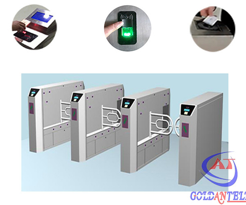 Logo Bidirectional Swing Barrier Gate especial customizável de aço inoxidável/torniquete automático