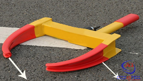 A largura ajustável da pintura vermelha vendeu a braçadeira de roda segura para a motocicleta ou o SUV ou Van pequeno