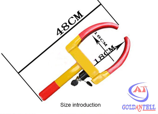 Heavy Duty Anti - Theft Car Wheel Clamp With 2 Keys Steering Security Lock