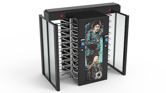 Torniquetes completos faciais da altura da impressão digital do QR Code do cartão do RFID para o estádio IP62 exterior