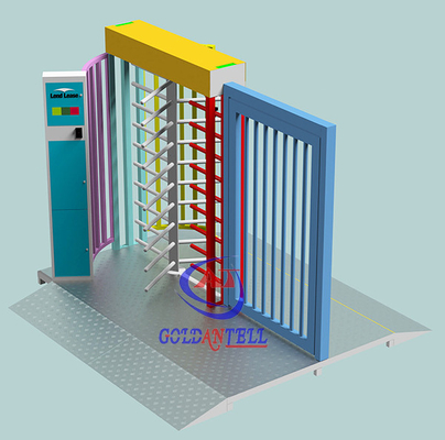 Porta completa personalizada do torniquete da altura do controle de Rfid Acess para a entrada e a saída