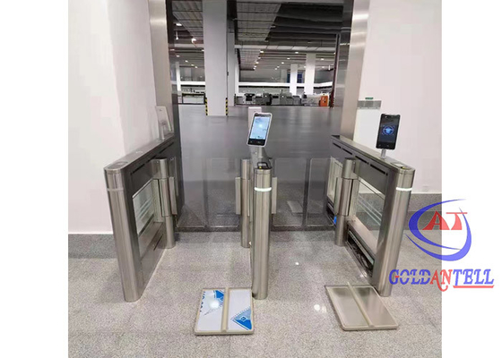 Entrada do escritório 304 aço inoxidável Swing Speedgate Turnstile alta segurança controle de acesso a pedestres
