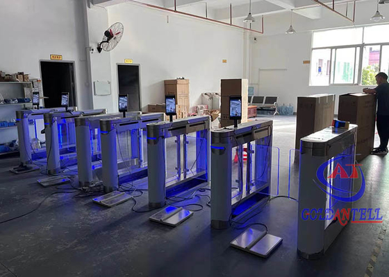 Controle de acesso multifuncional do torniquete de baixo nível de ruído da porta da aleta do IP de TCP