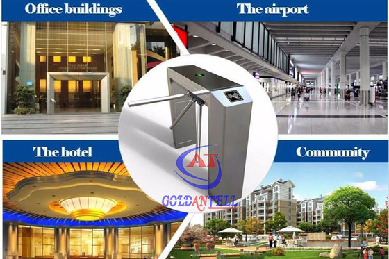 Torniquete do controle de acesso para o prédio de escritórios/hotel/aeroporto/comunidade