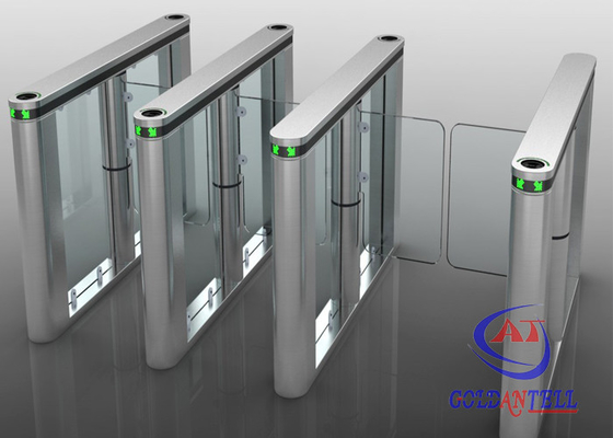 Leitor de impressão digital Swing Barrier Gate do cartão do RFID para a residência e o prédio de escritórios