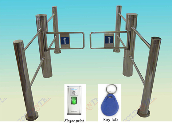 Porta pedestre da barreira do balanço do controle de acesso da porta com relação do RFID