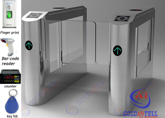 Sistema automático à altura da cintura direcional do controle de acesso da porta de balanço do Bi