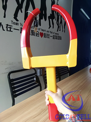 A largura ajustável da pintura vermelha vendeu a braçadeira de roda segura para a motocicleta ou o SUV ou Van pequeno