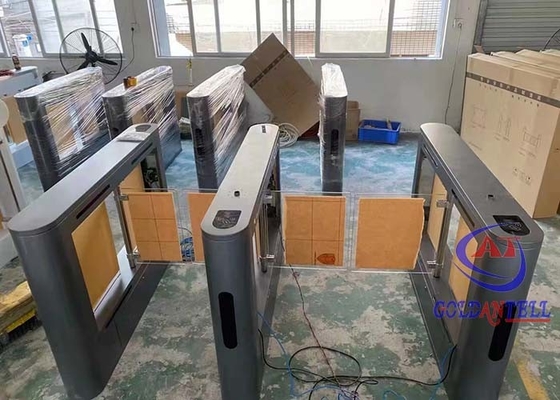Torniquete Mecânico de Aço Inoxidável Controle de Acesso de Pista Dupla Torniquetes Para Supermercado