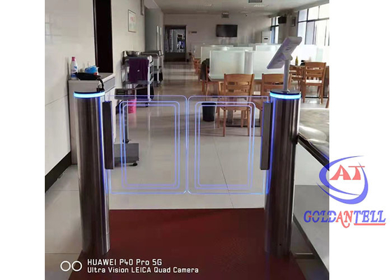 Leitor mecânico Security Turnstile Gate da cara dos pedestres da única porta da barreira do balanço de Polo