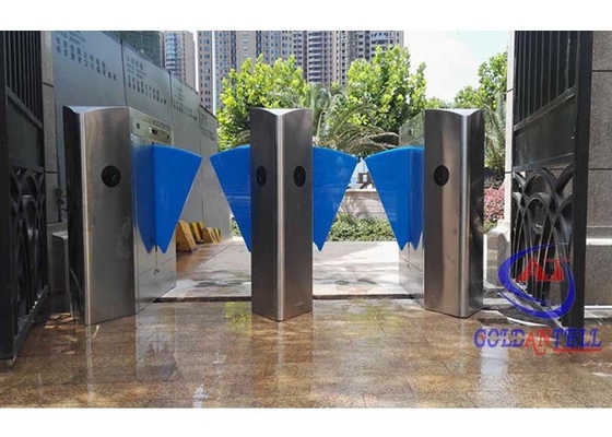 Tamanho personalizado de alta velocidade da porta automática biométrica da barreira da aleta do RFID para o parque