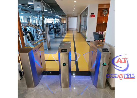 Do varredor direcional de NFC da porta SUS304 da barreira da aleta do Bi da entrada do GYM porta pedestre do torniquete
