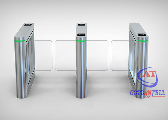 Material de aço inoxidável largura interna/exterior de Wing Pedestrian Turnstile Gate 900mm do dobro