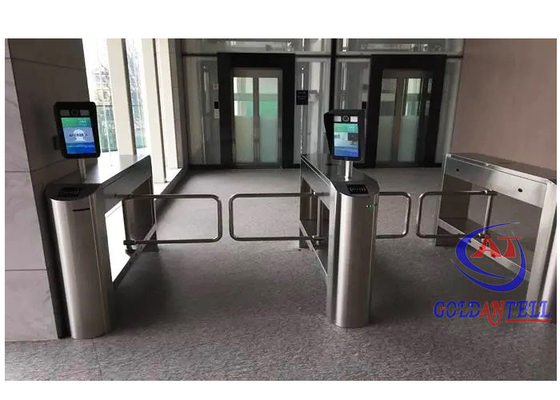 Porta de barreira de balanço à prova d'água exterior com leitor de código QR e porta TCP/IP RS485