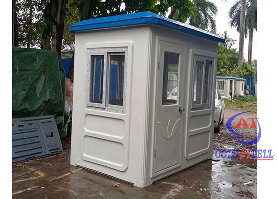 Fibra de vidro pré-fabricada Casa de guarda 2 pessoas Sala fácil instalação simples