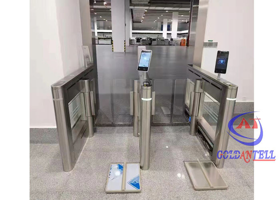 Entrada do escritório 304 aço inoxidável Swing Speedgate Turnstile alta segurança controle de acesso a pedestres