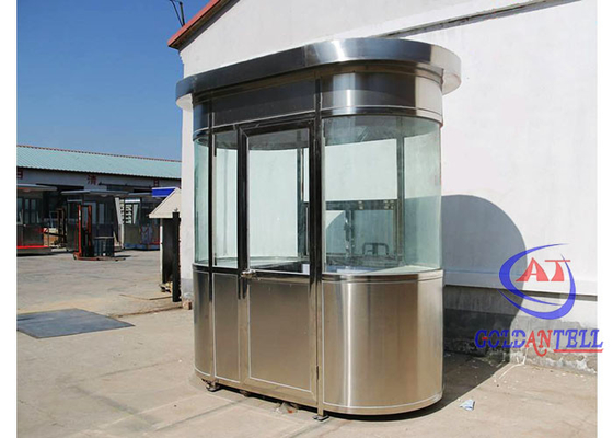Casa pré-fabricada moderna de aço inoxidável Cabina de segurança impermeável Estação de baixo custo Sala de guarda pré-fabricada