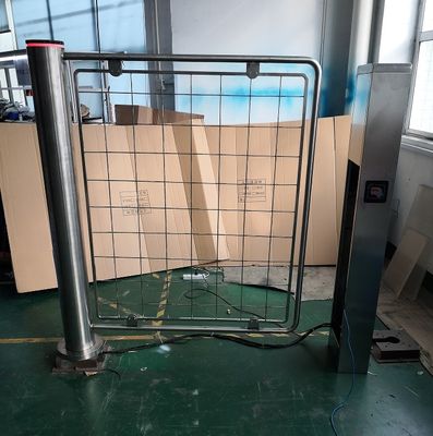 Intelligent Swing Barrier Gate with Face and Temperature Recognition for Supermarket