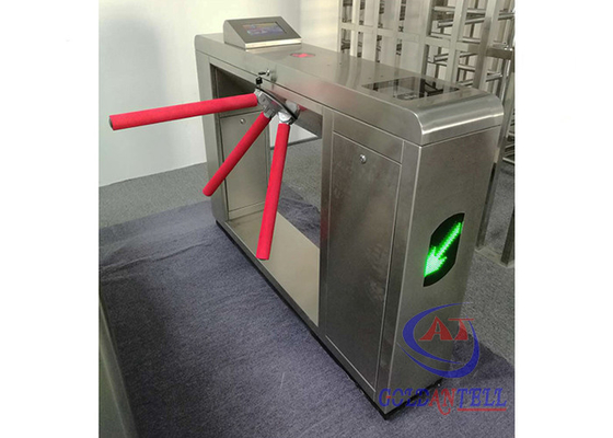 O varredor de código do App controlou a porta giratória do torniquete do braço do tipo três da gota/tripé do rfid para a entrada do restaurante do metro