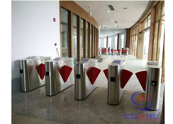 Porta pedestre da barreira dos torniquetes da altura da aleta automática completa bidirecional alta do torniquete meia