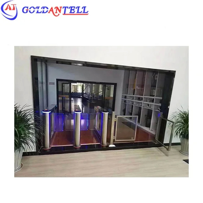 304/316 Portão automático de torneira de aço inoxidável para controlo de acesso interior e exterior