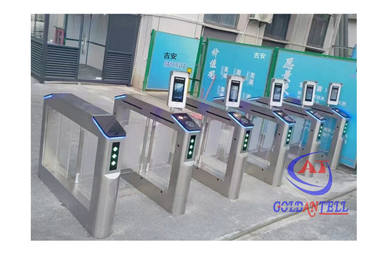 600-900mm Lane Turnstile de reconhecimento facial personalizado para aplicações internas / externas