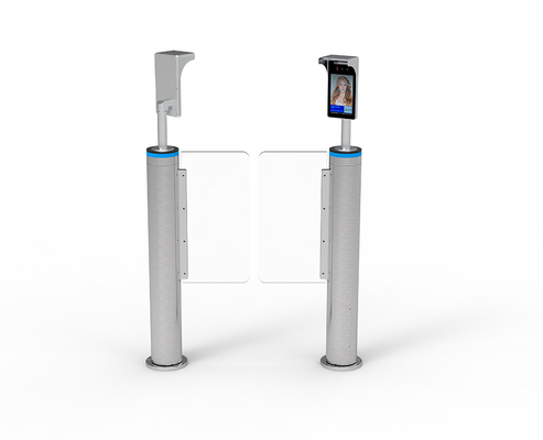 Reconhecimento facial Porta de barreira de velocidade de alta segurança Sistema de alarme de sensor infravermelho de baixo ruído 650-145CM Largura
