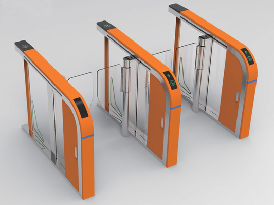 Entrada automática Porta de velocidade rápida torneira RS485 35-40 pessoa / minuto para edifício de escritórios local público