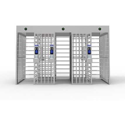 Cartão RFID interno e externo Biometria Reconhecimento facial Três faixas Turnstile de altura total