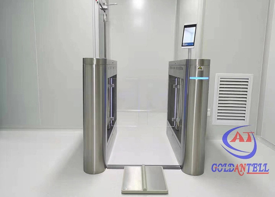 Reconhecimento facial ESD Swing Turnstile Gate Pulseiras e Calçados Tester Corpo humano estático