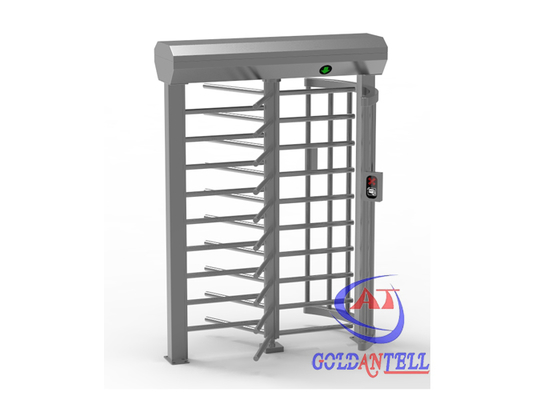 Catraca de altura total para interior/exterior com leitor de cartão ou sistema de controle de acesso múltiplo