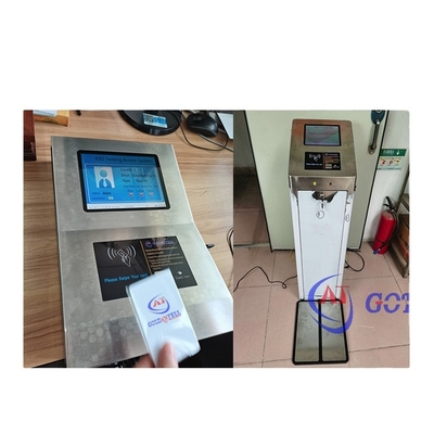 Portão ESD com leitor de cartão RFID 8 polegadas Tester de pulso de tela