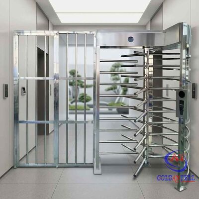 1100mm Extra Wide Full Height Turnstile AI Face Recognition Single Lane Access Control Gate com bloqueio magnético CE