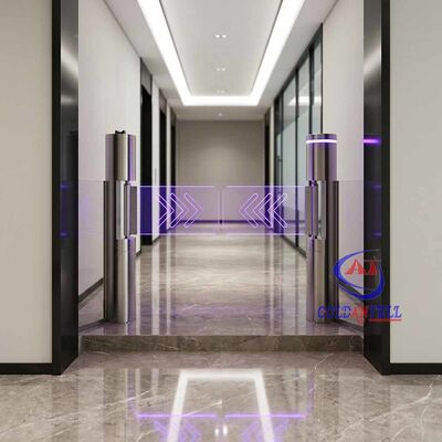 900 mm de largura de passagem pedestal torneira deslocavel porta de balanço movida por sensor alta resistência RFID QR para hall de trânsito CE