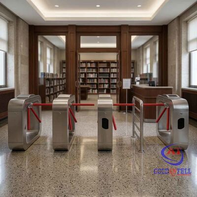 Torniquete Tripé com Braço Auto-Retrátil e Biometria Touch-ID para Controle de Acesso em Arquivos Acadêmicos e Zonas de Estudo de Bibliotecas CE