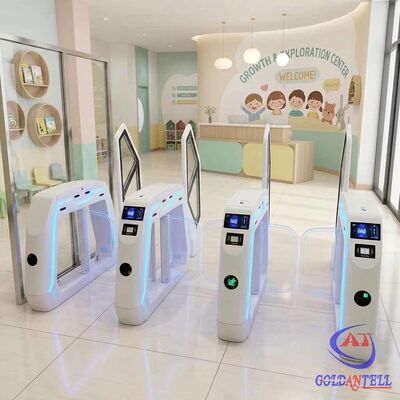 Torniquete giratório infantil com cortina de luz de segurança visível, barreira de acesso para jovens para centro de educação infantil e creche CE