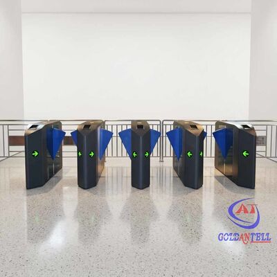 Entrada sem contato Flap Barrier AI Multi-modal Biometric Face Access para Digital Tourist Hub e Municipal Hall CE