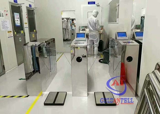 35 pessoas/braço de Min Flap Barrier Gate Retractable deixam cair o controle de Rfid mais o verificador do Esd